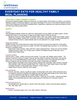 Screenshot of the Everyday Eats for Healthy Family Meal Planning Handout